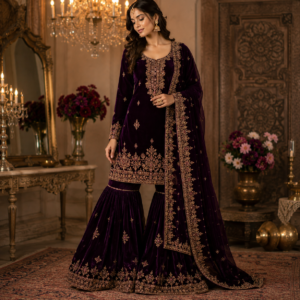 Velvet Shararas