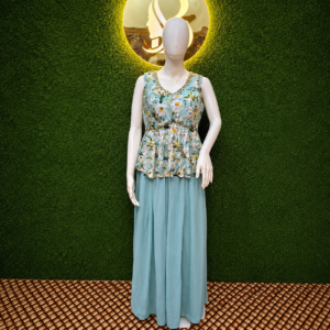Mint Blue Sharara