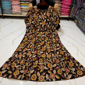 Frock (Black and Flowers)