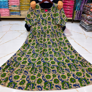 Frock (Skin and Green Blue Design)