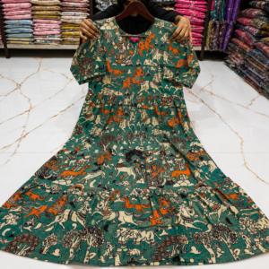 Frock (Green  and Horse Design)