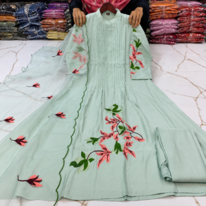 Premium Party Wear(Mint Green)