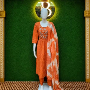 Feeding wear orange colour