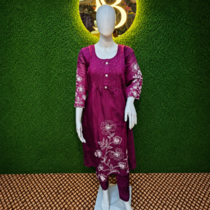 Party wear 3piece set (Wine colour)