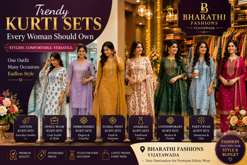Trendy Kurti Sets in Vijayawada