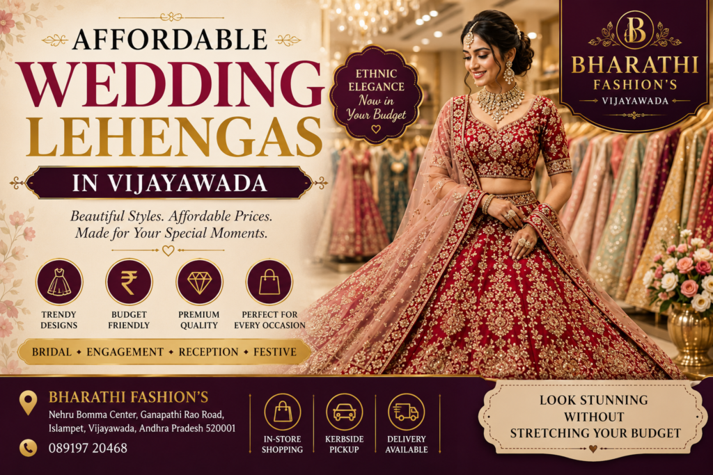 Affordable Wedding Lehangas in Vijayawada